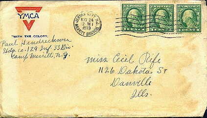 Envelope of the Army and Navy Y.M.C.A.