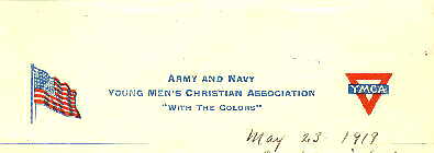 Stationery of the Army and Navy Y.M.C.A.