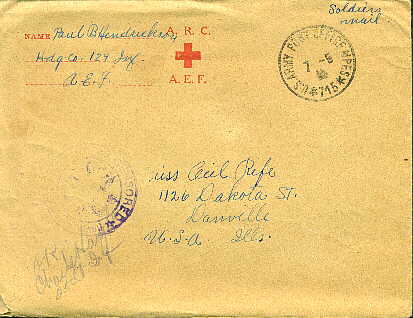 Envelope of the American Red Cross