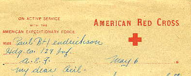 Stationery of the American Red Cross