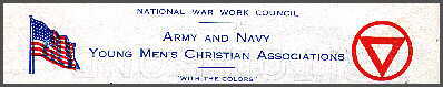 Color stationery of the National War Work Council, Army and Navy Y.M.C.A.
