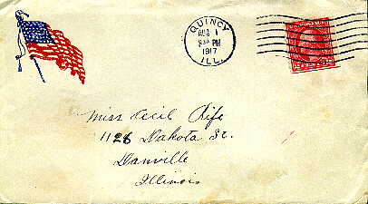 Front of the Army and Navy Y.M.C.A. envelope