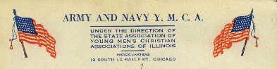 Stationery of the Army and Navy Y.M.C.A.