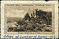 Perforated gummed stamp with view of Larochette, Luxembourg